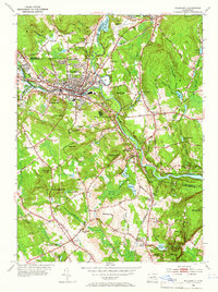 Willimantic 1953 topographic map thumbnail