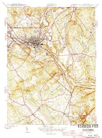 Willimantic 1945 topographic map thumbnail