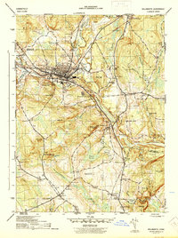 Willimantic 1945 topographic map thumbnail