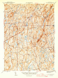 Westford 1945 topographic map thumbnail