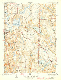 Voluntown 1943 topographic map thumbnail
