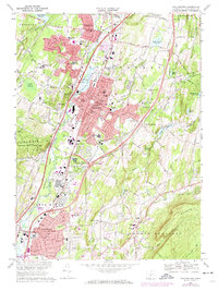 Wallingford 1967 topographic map thumbnail
