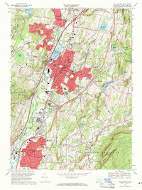 Wallingford 1967 topographic map thumbnail