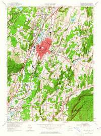 Wallingford 1954 topographic map thumbnail