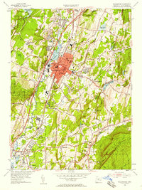 Wallingford 1954 topographic map thumbnail