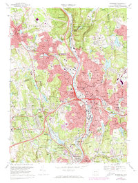 Waterbury 1968 topographic map thumbnail
