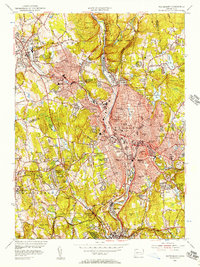Waterbury 1955 topographic map thumbnail