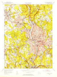Waterbury 1955 topographic map thumbnail