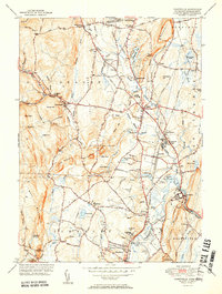 Tariffville 1951 topographic map thumbnail