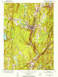 Stafford Springs 1952 topographic map preview