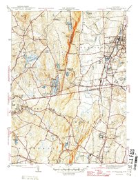 Southington 1946 topographic map thumbnail