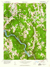 Southbury 1953 topographic map thumbnail