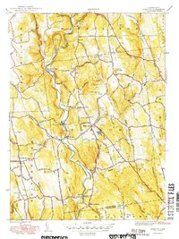 Roxbury 1949 topographic map thumbnail
