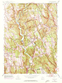 Roxbury 1955 topographic map thumbnail