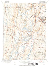 Plainfield 1953 topographic map preview
