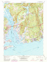 Old Lyme 1958 topographic map thumbnail