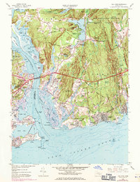 Old Lyme 1958 topographic map thumbnail