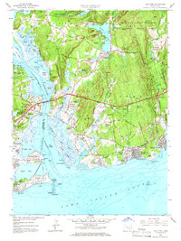 Old Lyme 1958 topographic map thumbnail
