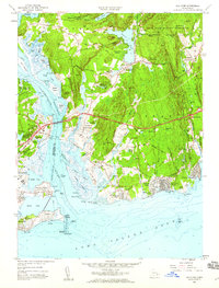 Old Lyme 1958 topographic map thumbnail