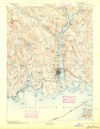New London 1893 topographic map thumbnail