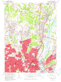 Hartford North 1964 topographic map thumbnail