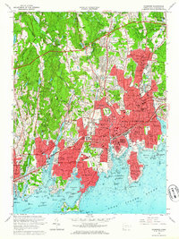 Stamford 1960 topographic map thumbnail