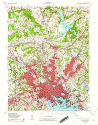 Baltimore 1943 topographic map thumbnail