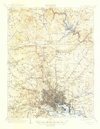 Baltimore 1904 topographic map thumbnail