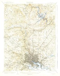 Baltimore 1904 topographic map thumbnail