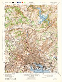 Baltimore 1944 topographic map thumbnail