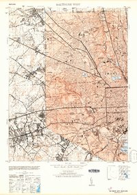 Baltimore West 1953 topographic map thumbnail