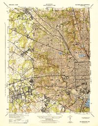 Baltimore West 1944 topographic map thumbnail