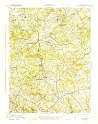 Bel Air 1945 topographic map thumbnail