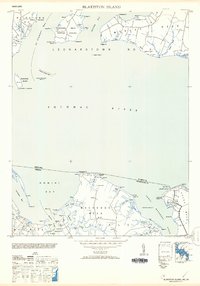 Blakiston Island 1953 topographic map thumbnail