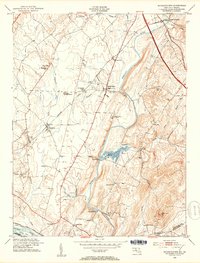 Buckeystown 1952 topographic map thumbnail