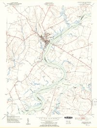 Chestertown 1953 topographic map thumbnail
