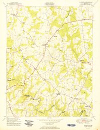 Clarksville 1951 topographic map thumbnail