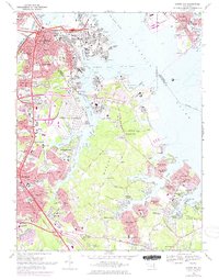 Curtis Bay 1969 topographic map thumbnail