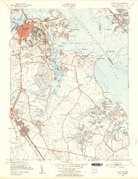 Curtis Bay 1949 topographic map thumbnail