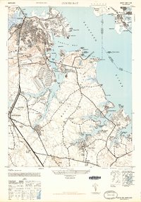 Curtis Bay 1946 topographic map thumbnail