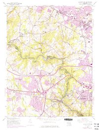 Ellicott City 1953 topographic map thumbnail