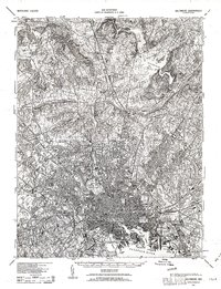 Baltimore 1943 topographic map thumbnail