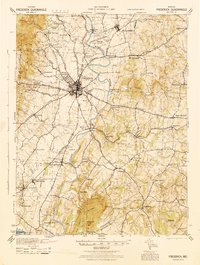 Frederick 1942 topographic map thumbnail
