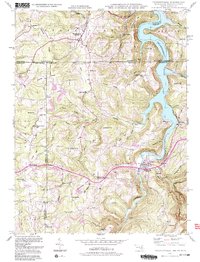 Friendsville 1993 topographic map thumbnail