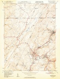 Frostburg 1951 topographic map thumbnail
