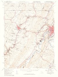 Frostburg 1950 topographic map thumbnail