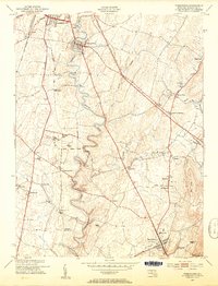 Funkstown 1953 topographic map thumbnail