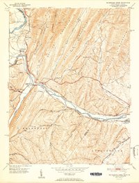 Pattersons Creek topographic map thumbnail