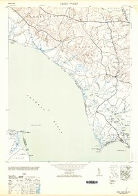 Piney Point 1953 topographic map thumbnail