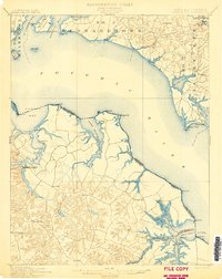 Piney Point 1901 topographic map thumbnail
